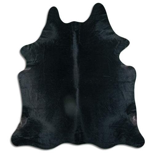 Black Cowhide Rug XL