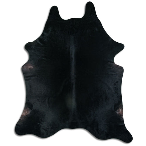 Black Cowhide Rug XXXL