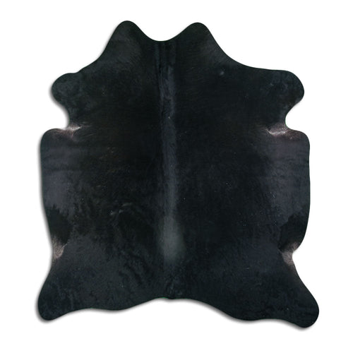 Black Cowhide Rug XL