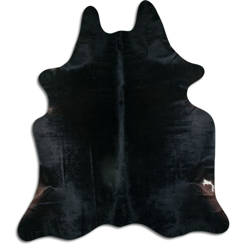 Black Cowhide Rug XXL