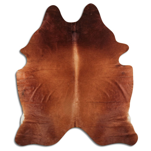 Brown Cowhide Rug L