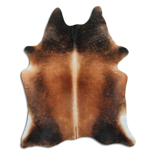 Brown Cowhide Rug L