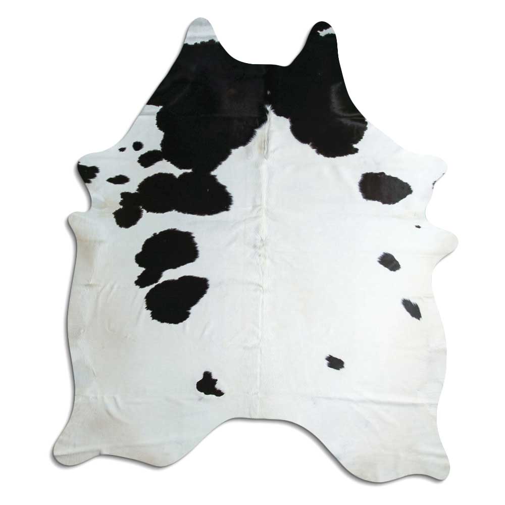 Black & White Cowhide Rug XXL