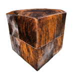 Cowhide ottoman | available in several colours