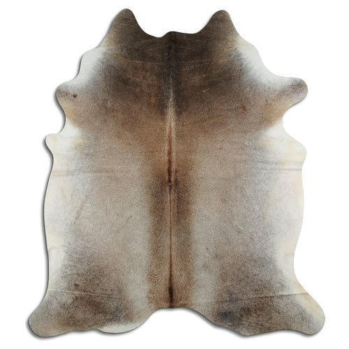 Tan Grey Cowhide Rug XXL