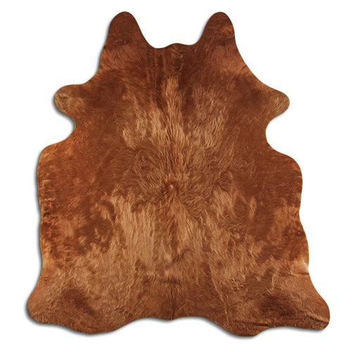 Brown Cowhide Rug L