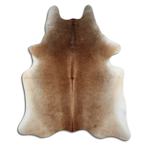 Tan Grey Cowhide Rug XL