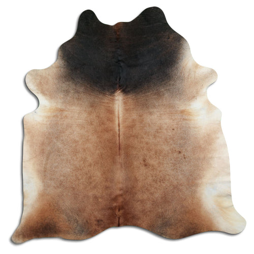 Tan Grey Cowhide Rug XXL