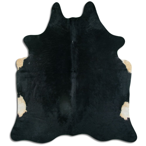 Black Cowhide Rug XL