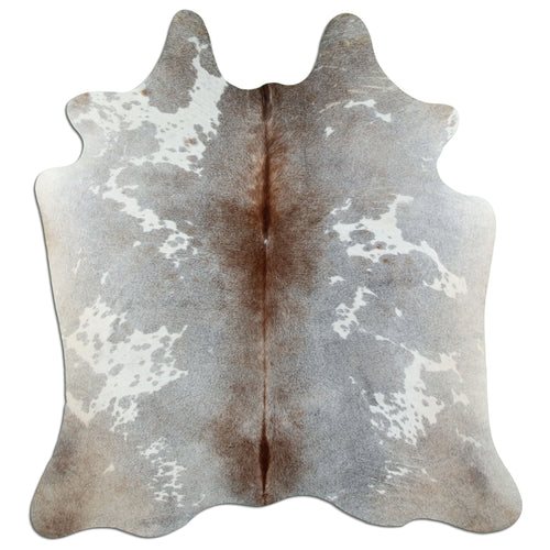 Tan Grey Cowhide Rug L
