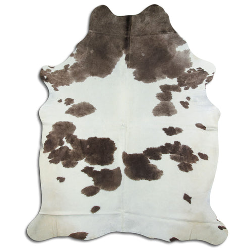 Brown & White Cowhide Rug XXL