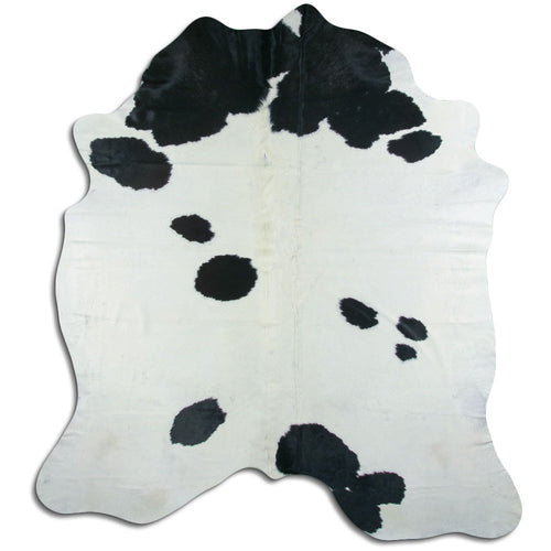Black & White Cowhide Rug XXXL
