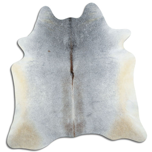Tan Grey Cowhide Rug L