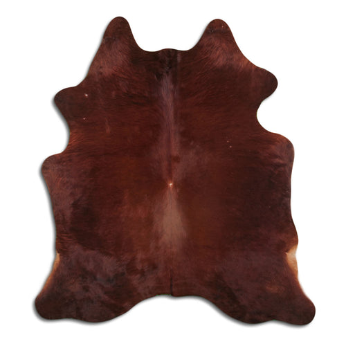 Brown Cowhide Rug L