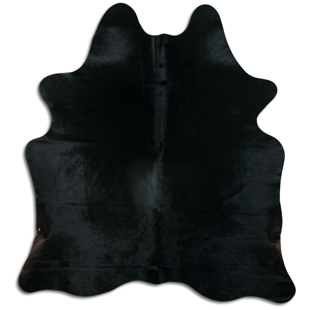 Black Cowhide Rug M