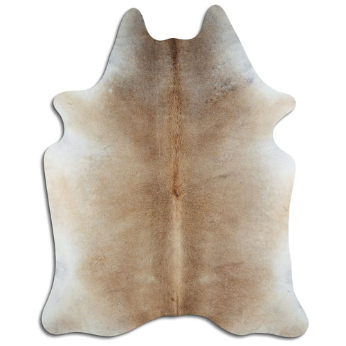 Tan Grey Cowhide Rug XXL