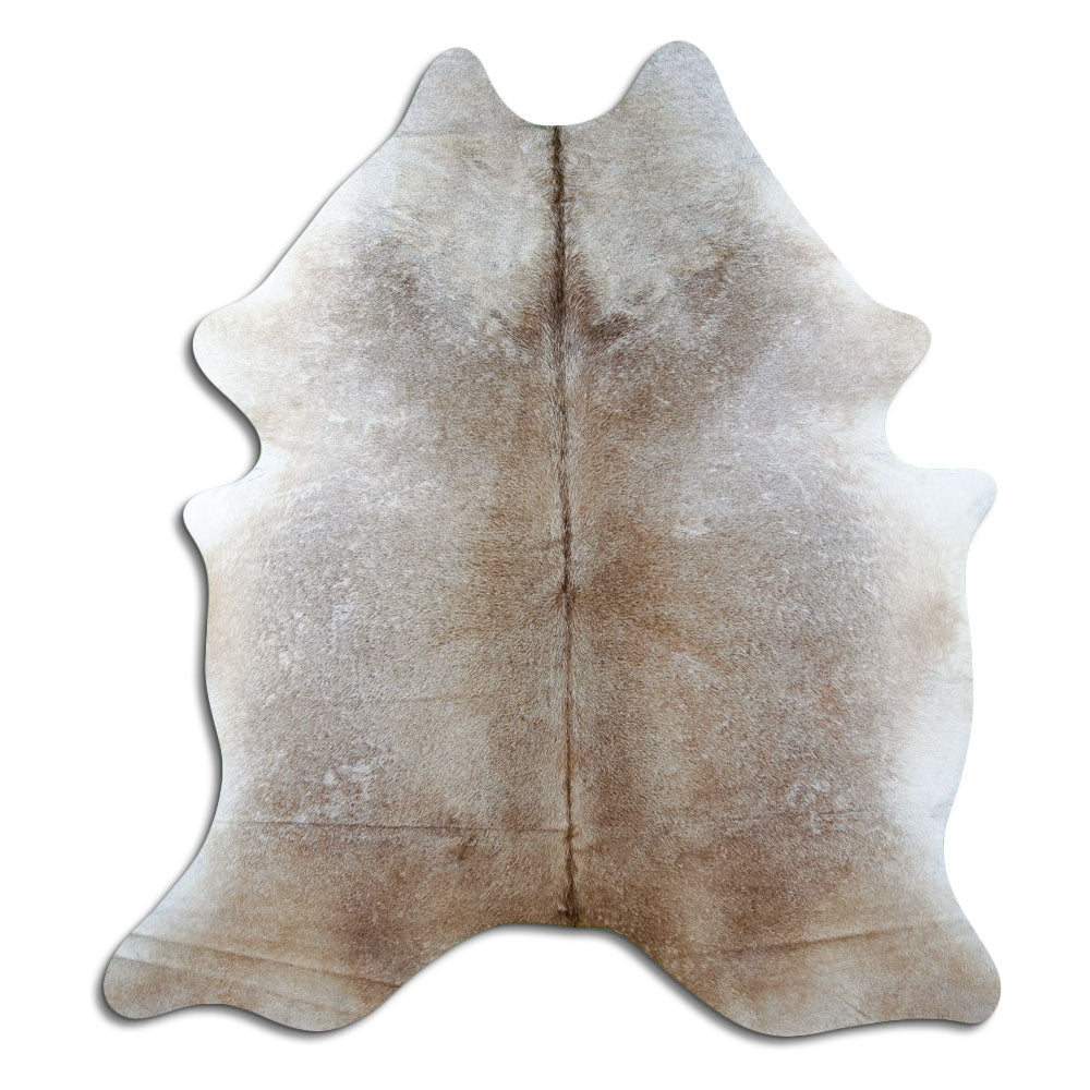 Tan Grey Cowhide Rug XL