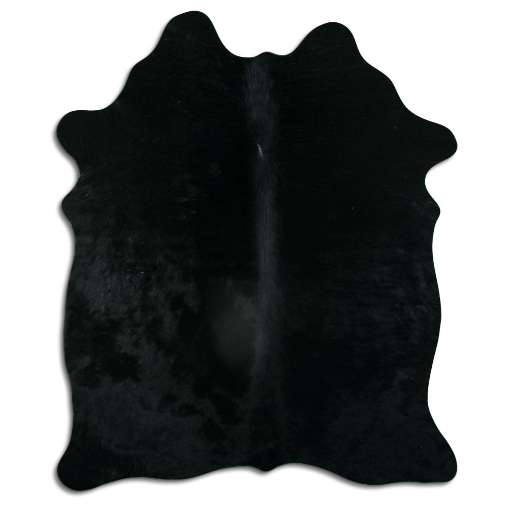 Black Cowhide Rug M
