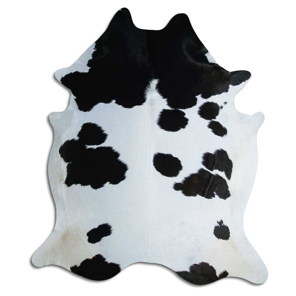 Black & White Cowhide Rug XXL