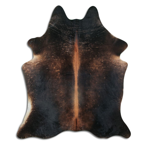 Brown Cowhide Rug L