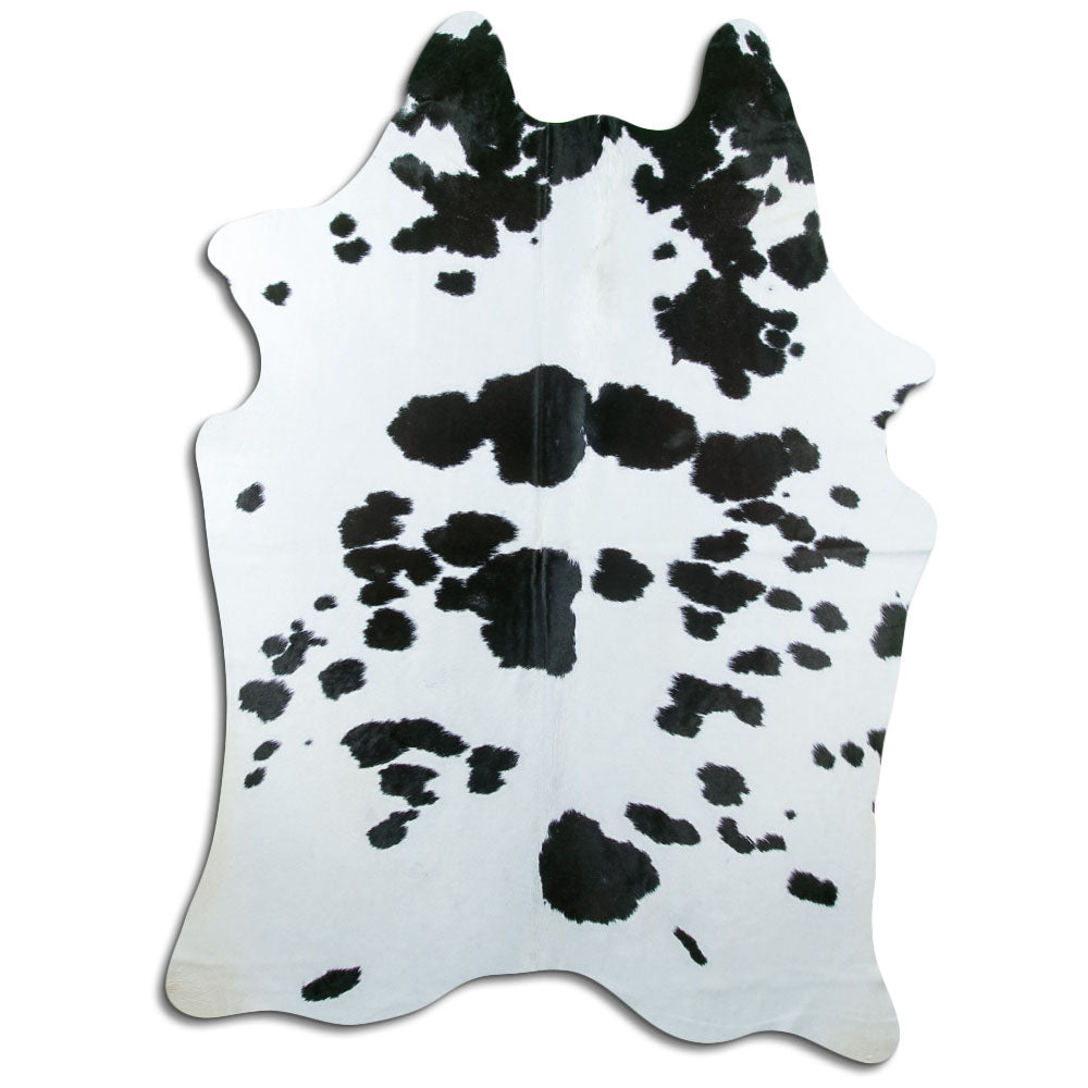 Black & White Cowhide Rug XXL