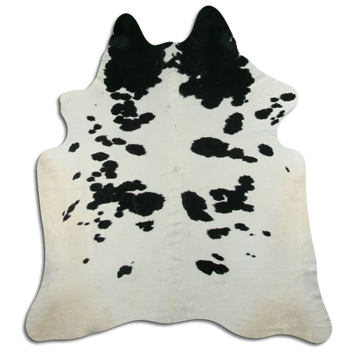 Black & White Cowhide Rug XXL