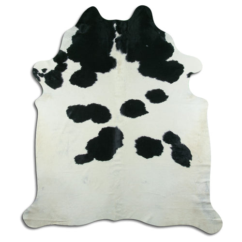 Black & White Cowhide Rug XXL