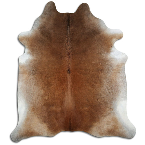Tan Grey Cowhide Rug XXL