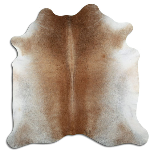 Tan Grey Cowhide Rug L
