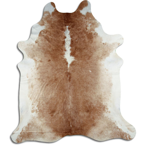 Brown & White Cowhide Rug XXL