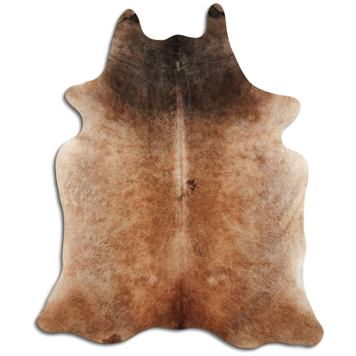 Tan Grey Cowhide Rug XXL