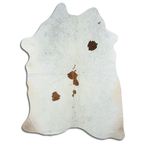 Brown & White Cowhide Rug XXL