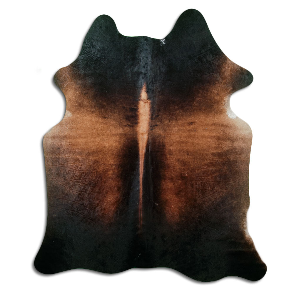 Brown Cowhide Rug L