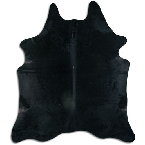 Black Cowhide Rug XXL