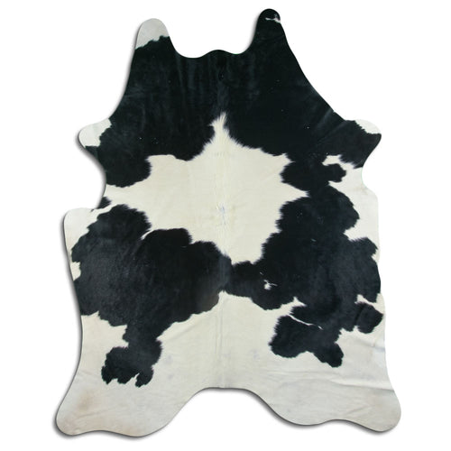 Black & White Cowhide Rug XXL