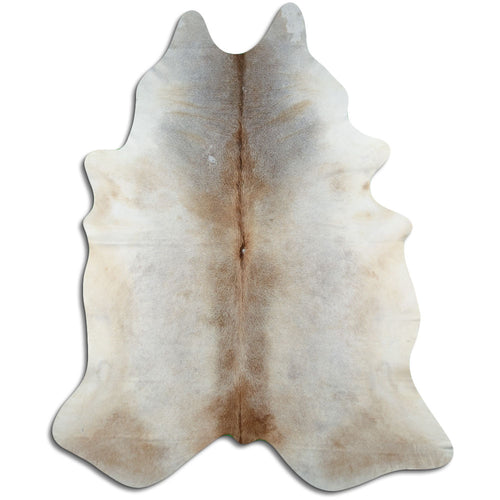 Tan Grey Cowhide Rug XXXL
