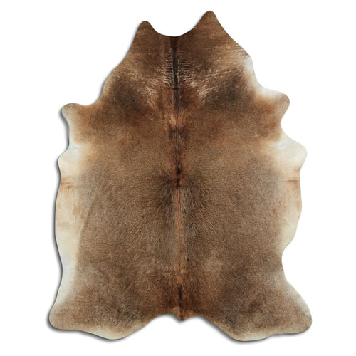 Tan Grey Cowhide Rug XXL