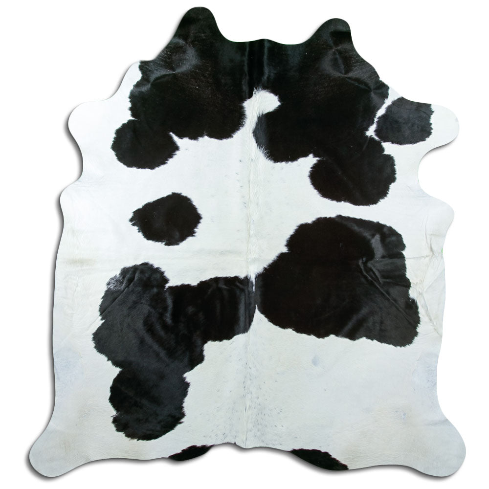 Black & White Cowhide Rug XXL