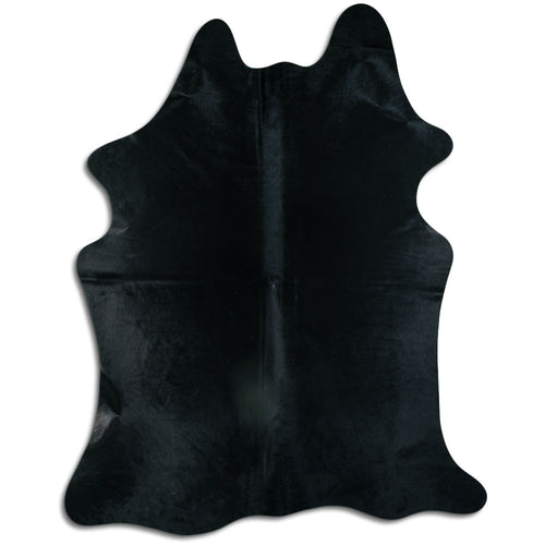 Black Cowhide Rug XXL