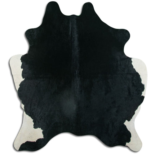 Black Cowhide Rug M