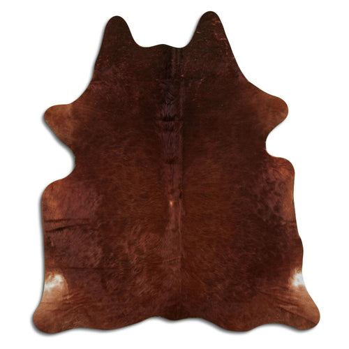 Brown Cowhide Rug L