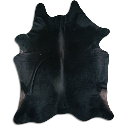 Black Cowhide Rug XXL