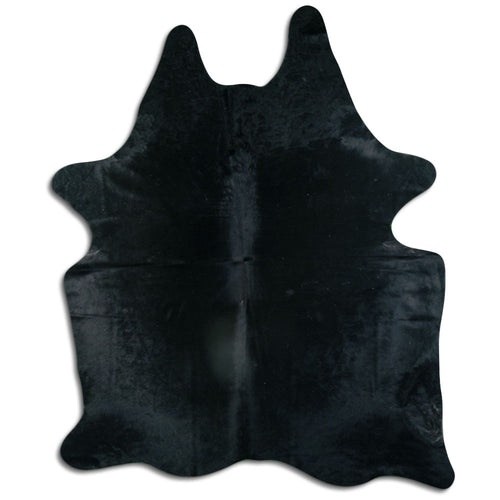 Black Cowhide Rug XXL