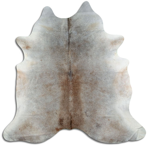 Tan Grey Cowhide Rug XL