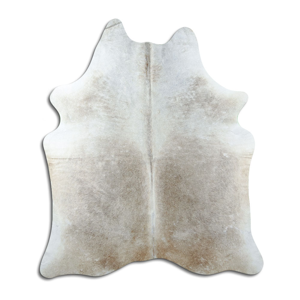 Tan Grey Cowhide Rug L