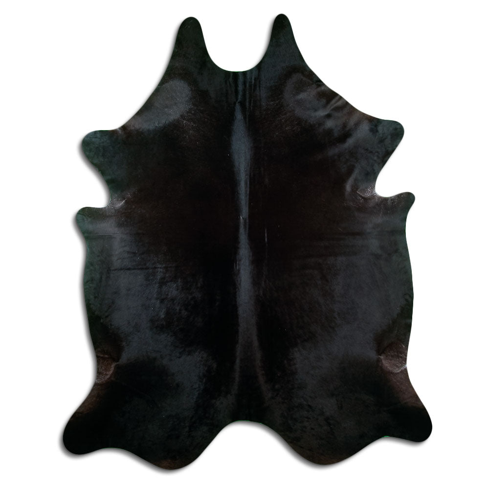 Black Cowhide Rug XXL