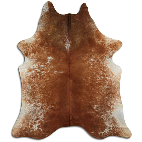Brown & White Cowhide Rug XXL