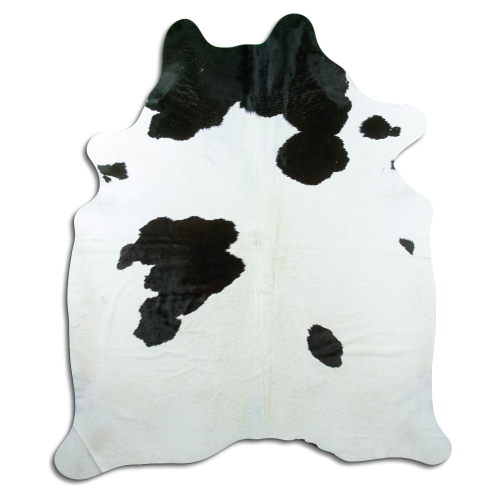 Black & White Cowhide Rug XL