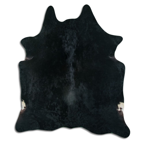 Black Cowhide Rug XL