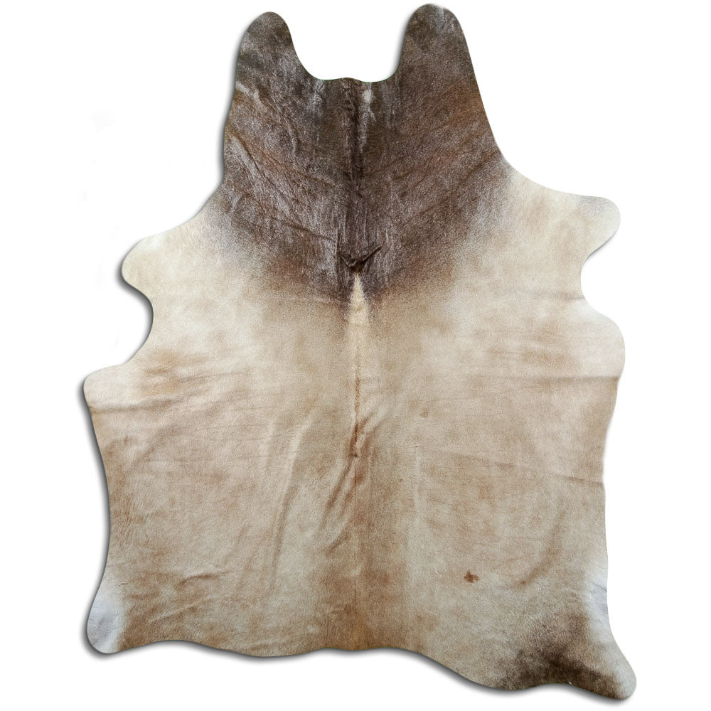 Tan Grey Cowhide Rug XL